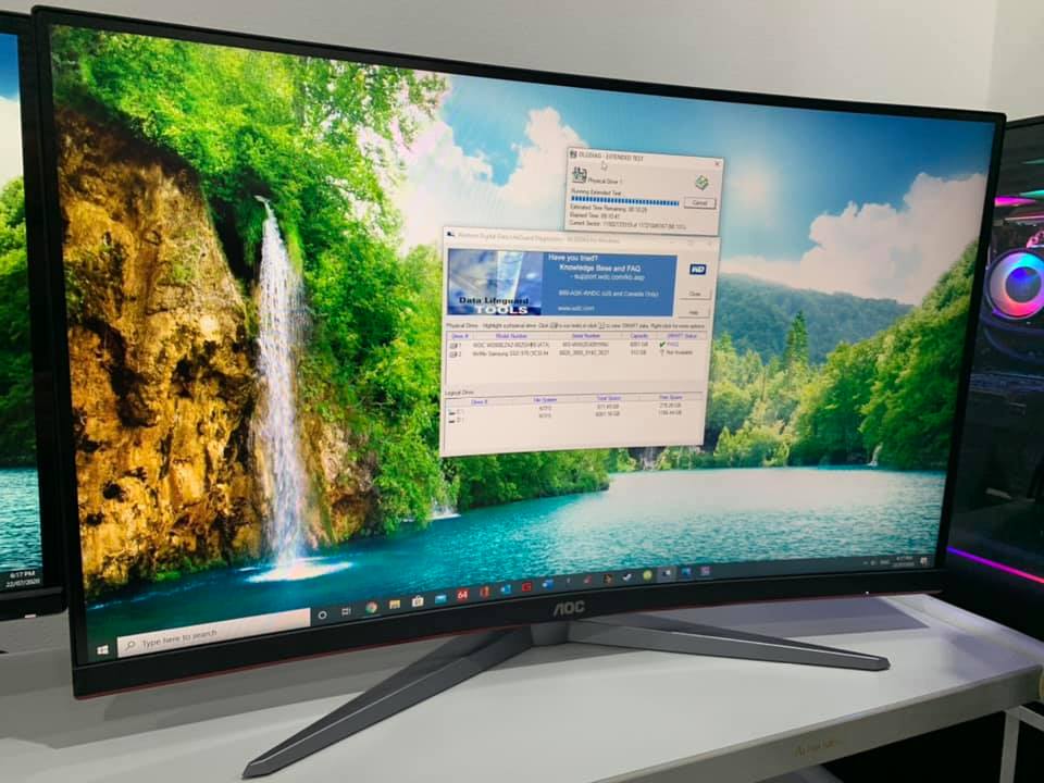 Systems on display in the shop